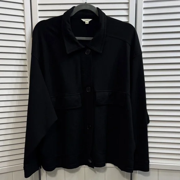 Max Studio Black Utility Jacket - Picture 1 of 3